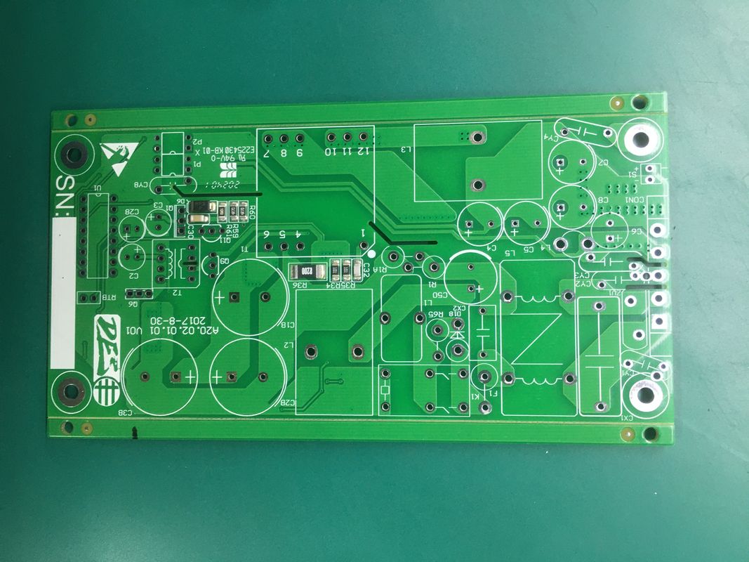 2層2.4mm重銅4OZPCB裸板 鉛のないHASL FR4の電源保護