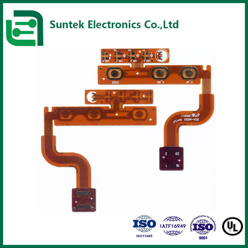中国 / カンボジア Suntek カスタム FPC回路板 穴直径 H / -0.05mm 2mil の柔軟PCBA