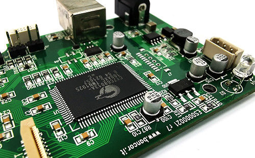 ワンストップサービスPCB組立契約メーカー ENIG 2U と緑のシルク